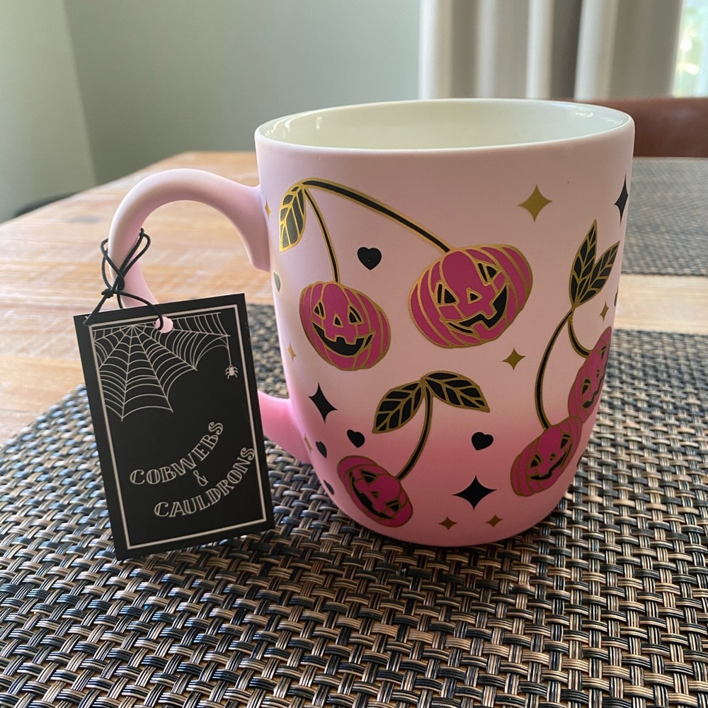 Pink Halloween Pumpkin Mug